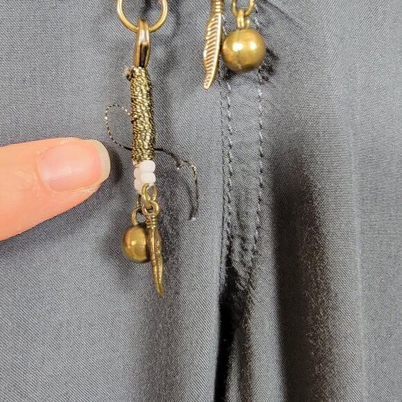 Esprit Capri Pants Womens Size 6 Gray Lightweight Elastic Waist Drawstring - Picture 6 of 14